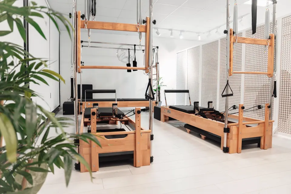 Cadillac and reformer by the window